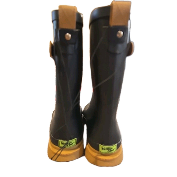 Western Chief Women's Heritage Mid Rain Boot Black Women's Sz 8 NWT No Box (218) - Picture 4 of 6